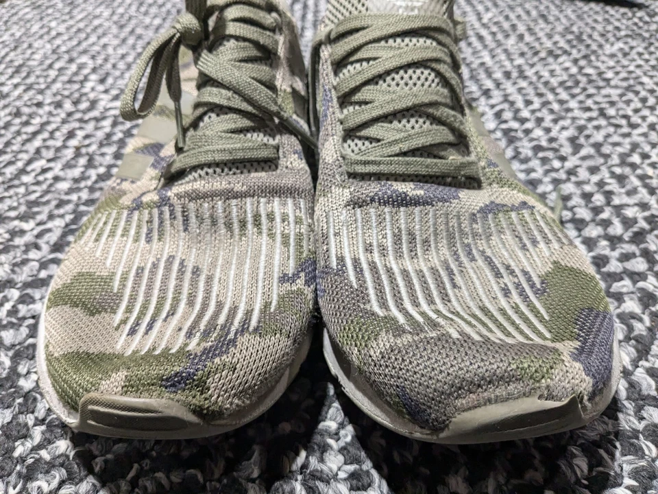 Adidas Swift Run 'Trace Cargo Green Camo Lace Up Running Sneakers Men’s Size 13 - Image 3 of 4