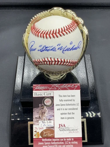 New York Yankees Gene "Stick" Michael Autographed Baseball JSA /Coa