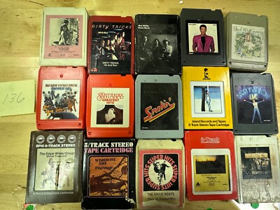 15@  8 tracks Santana, Humble Pie, Box Skaggs and More !!!