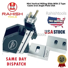 Mini Vertical Milling Slide With Z Type Caste Iron Angle Plate 50mm ACTOOLS USA
