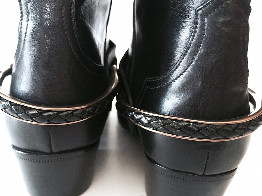 Botas de cuero negras SARTORE talla 36,5 Foto 2 de 4