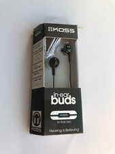 Koss KEB6ik Black Earbuds 3.5mm New
