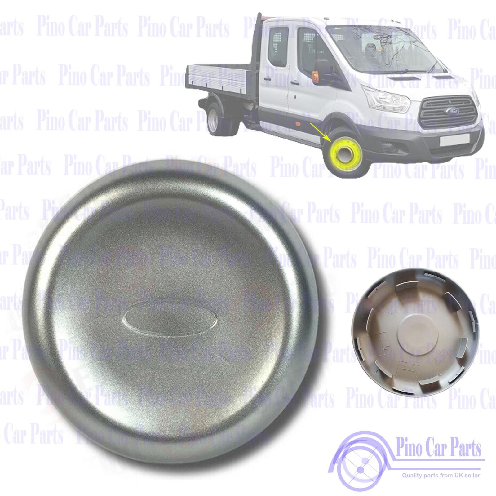 2 x Front Twin Wheel Centre Cap Centre Trim For Ford Transit MK6 MK7 ...