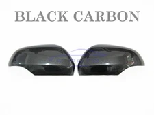 Black Carbon Side Mirror Trims Cover Fit Mitsubishi L200 Triton MR GLS 2019 2023