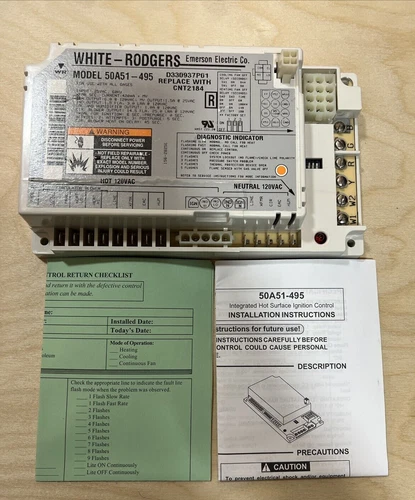 White Rodgers 50A51-495 Ignition Control Circuit Board D330937P01 CNT2184