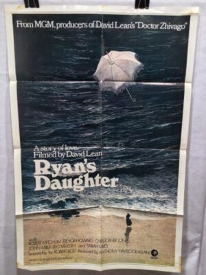 Original 1970 ''Ryan's Daughter'' 1 Sheet Movie Poster 27x 41'' Robert Mitchum