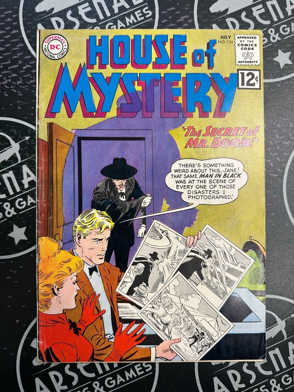 House of Mystery #124 1962 FN 6.0 Silver Age DC Comics "The Secret of Mr. Doom!"