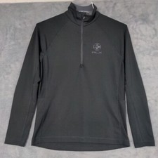 RLX Pullover Womens Performance Black Quarter Zip Long Sleeve Small Ralph Lauren