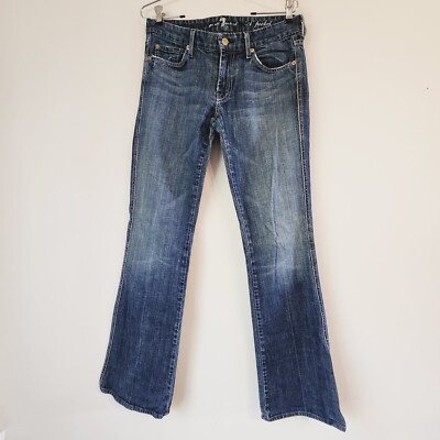 Jeans 7 For All Mankind Bootcut - Taille 32, Délavage Moyen, Poche A, Occasion Très Bon état