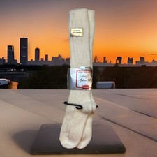 VTG Socks Hanes NOS Cable Knit Girls School Acrylic Youth Sz 6-7.5 Shoe NOS 80's