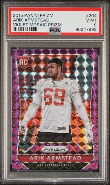 Arik Armstead Panini Prizm #204 Violet Mosaic Prizm