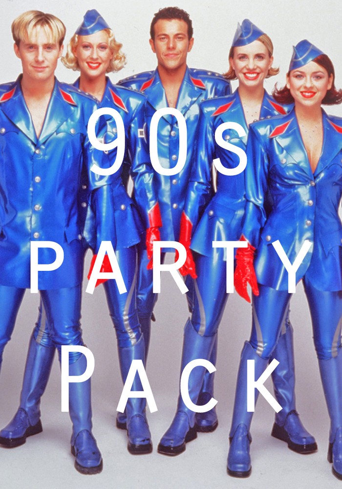 90s Party Decorations Pack Posters Balloons Boom Box 90s Game and tape deco