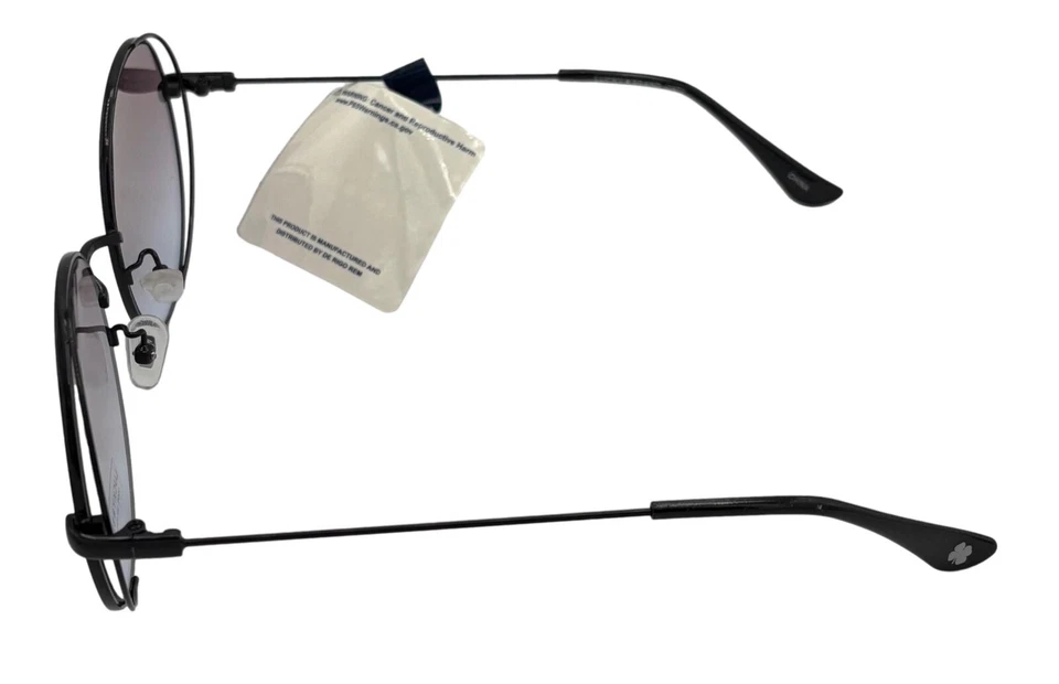 Lucky  Brand Womens Black Round Metal Sunglass, Smoke Gradient Lens D2003 - Image 3 of 4