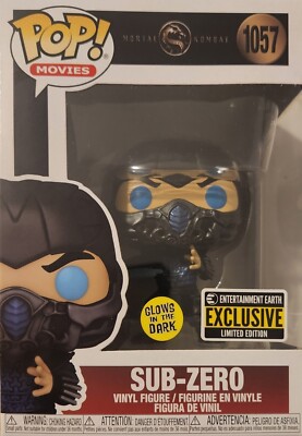 Funko Pop Mortal Kombat Movie Sub-Zero G.I.T.D EE Exclusive Mint or Near Mint