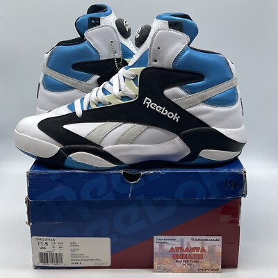 Size 11.5 - Reebok Shaq Attaq 2013 Orlando Magic Blue Black Suede