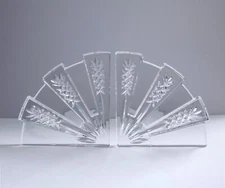 Pair of Waterford Crystal Bookends JP Hayes Signed and Dated Excellent Condition