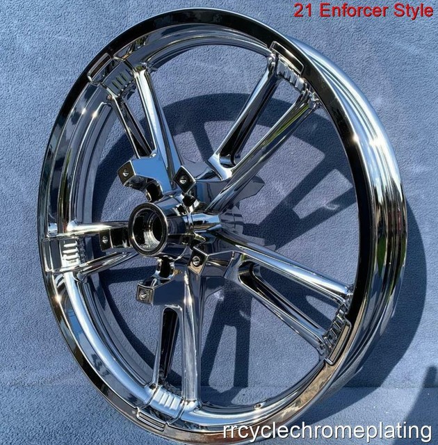 21" Chrome Enforcer Front Wheel Reinforcer 0820 Street Glide Ultra Glide FLHX eBay