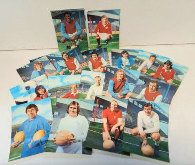 Die Sonne 3-D Galerie der Fußballstars Karten 1972