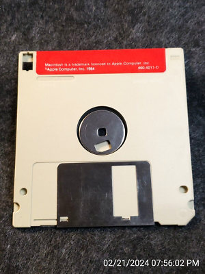 Apple Macintosh MacPaint 690-5011-D - Genuine Authentic Rare 1984