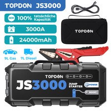 TOPDON JS3000 3000A 24000mAh 12V Auto Starthilfe Jump Starter Booster Powerbank TOPDON JS3000 3000A 24000mAh 12V Auto Starthilfe Jump Starter Booster Powerbank