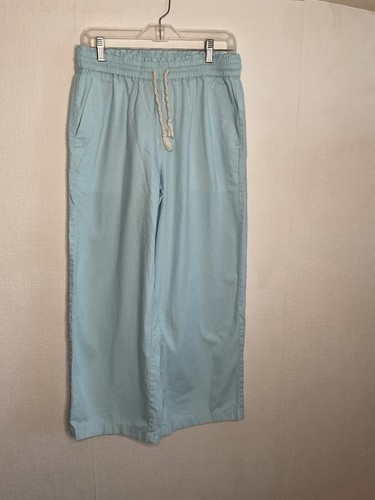 J Crew NEW Light Blue Cotton Linen Blend Pull On Pants Women's Size Small S - Bild 6 von 10
