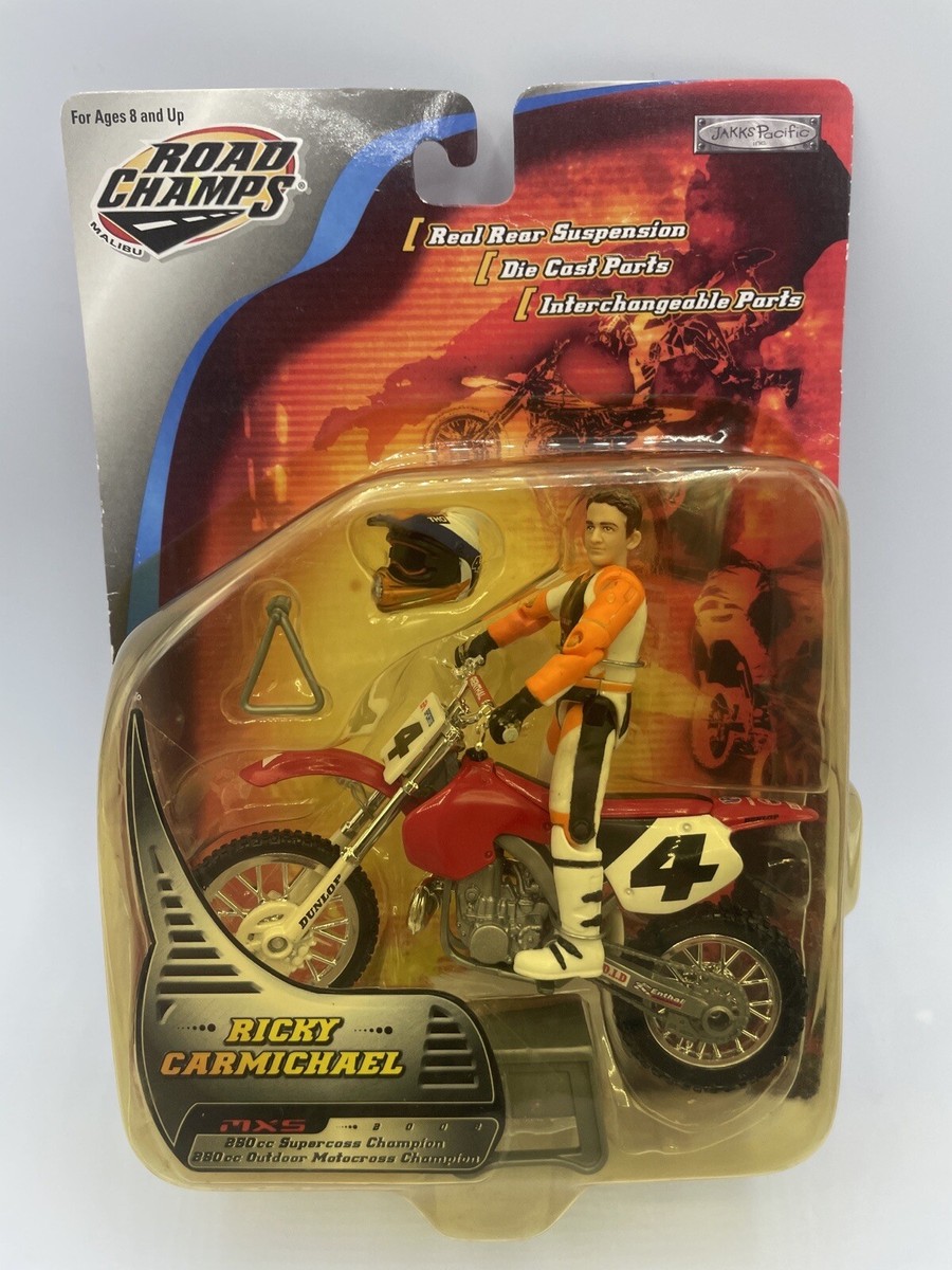 MXS RICKY CARMICAEL　モトクロスフィギア Road Champs MXS Ricky Carmichael Motocross Racer Figure