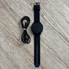Garmin Forerunner 255 Blue/Black GPS Smartwatch Tested w/ Charging Cable