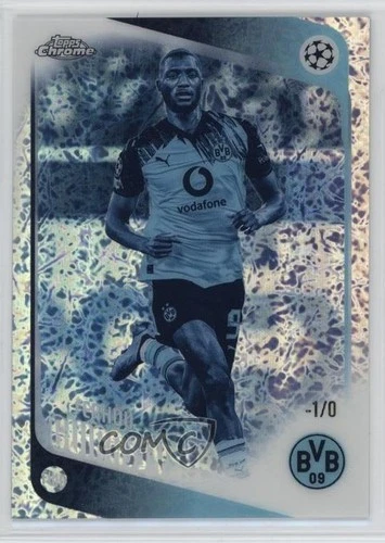 2025 Topps Chrome UEFA Club Competitions FrozenFractor 1/5 Serhou Guirassy #59