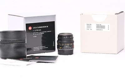 [MINT] Leica Summicron-M 50mm f/2 6-Bit Lens + B&W UV Filter   Boxed