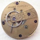 ANTIQUE 18s WALTHAM HOME WATCH CO MODEL 1857 KEY WIND POCKET WATCH MOVEMENT