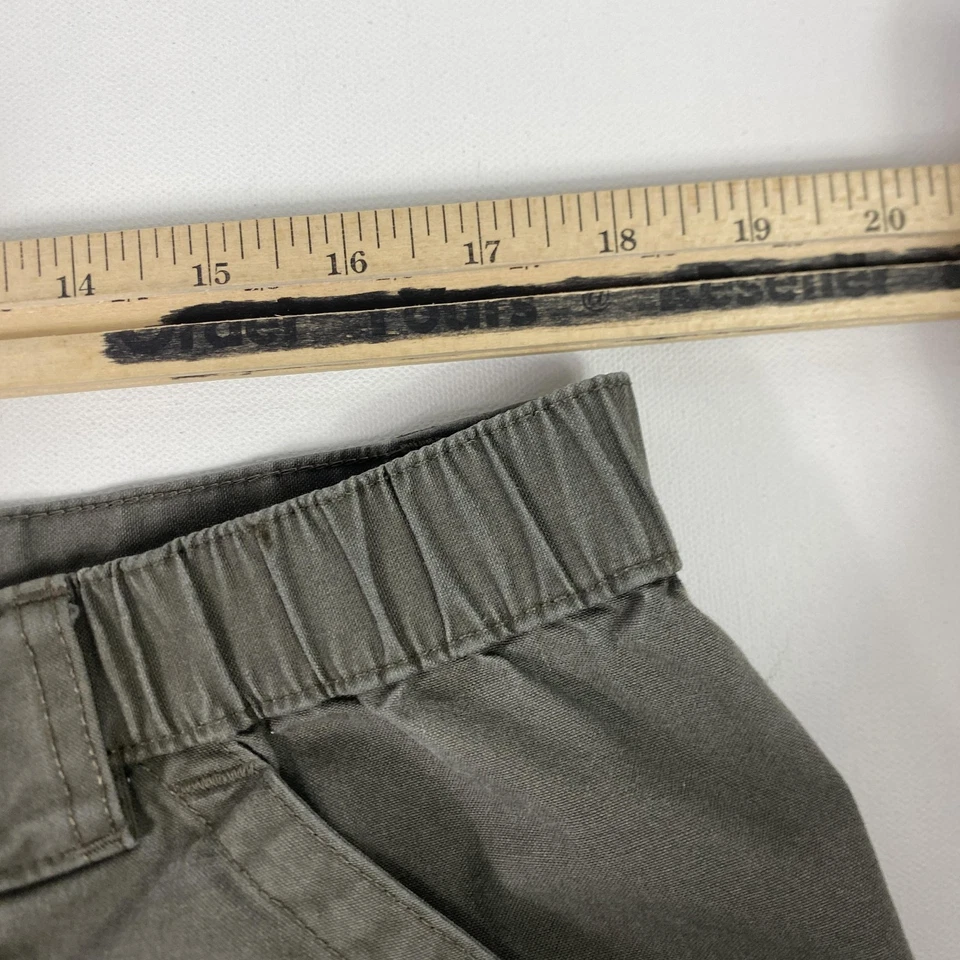 Pantalones Cortos Carga Savane Para Hombres W36 Verde Oliva Cintura Elástica Bolsillo Informal Chino Foto 4 de 4