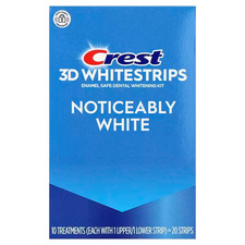 Crest 3D Whitestrips Noticeably White Teeth Whitening Kit 20 Strips - Exp 2028 