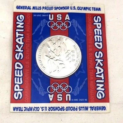 Olympics Nagano 1998 US Team Medallion Speed Skating