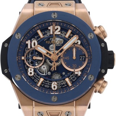 HUBLOT Big Bang Unico King Gold Blue Ceramic 42mm 441.OL.5181.RX K18PG/titan...