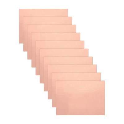 Feuilles de cuivre conducteur 175x125x0,05mm pour crafts 10 pcs - Photo 1/4