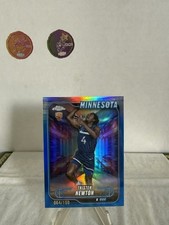 2025 Topps Chrome Basketball #108 Tristen Newton Blue Refractor #/150