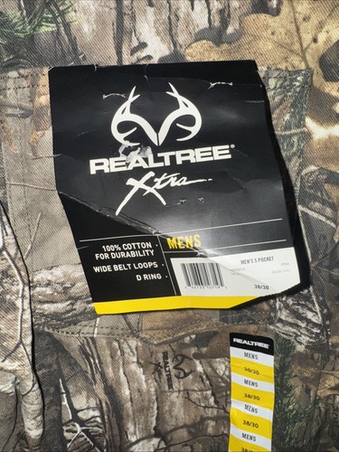 Mens RealTree Camo Jeans Pants Size 38x30 Xtra Cotton Real Tree NWT Hunting - Picture 4 of 8