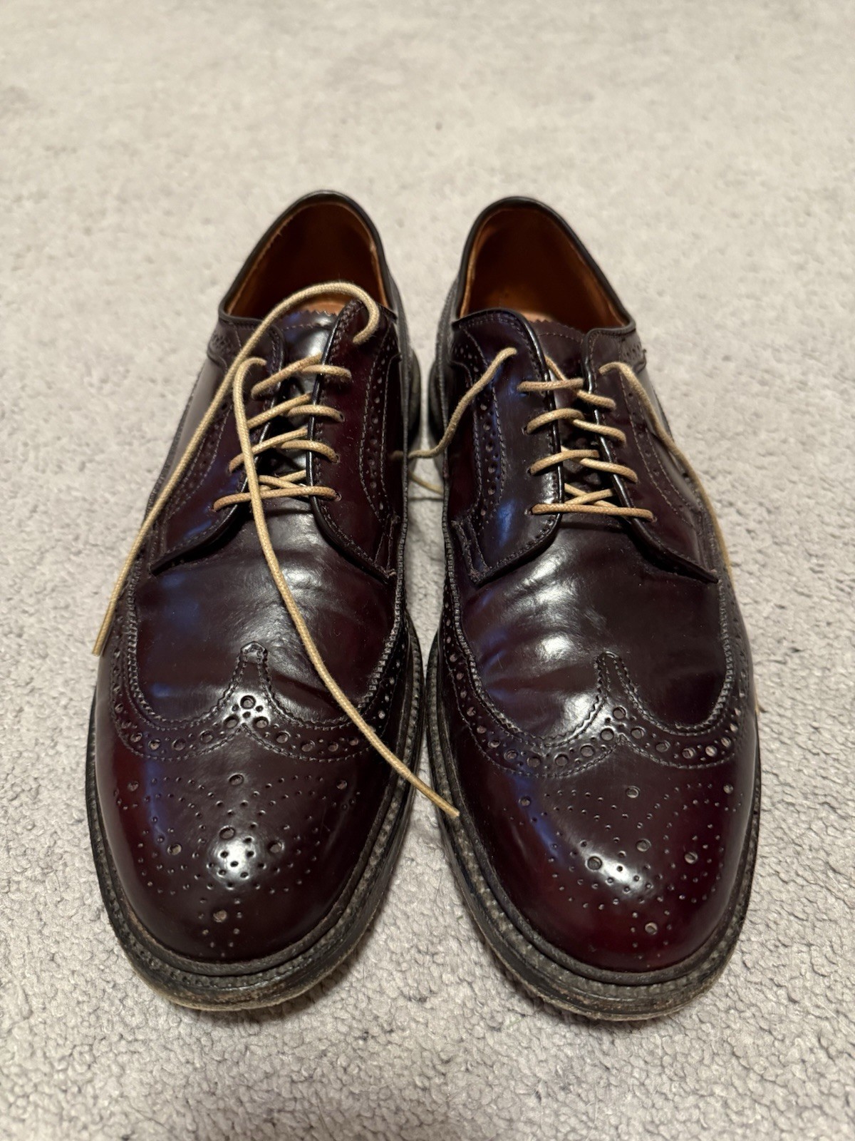 Alden 975 Color 8 Shell Cordovan Long Wing Blucher