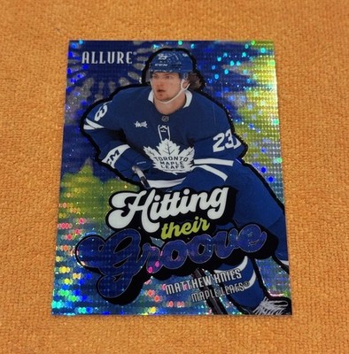 2025-26 Allure Hockey Matthew Knies Hitting Their Groove Blue Spectrum /50 HTG-3