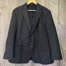 Giacca M&S Marks & Spencer Moon tweed uomo 46S grigio lana country caccia sport 