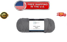 Mainstays Medium Acrylic Grey Yarn, 14 Oz 798 Yards