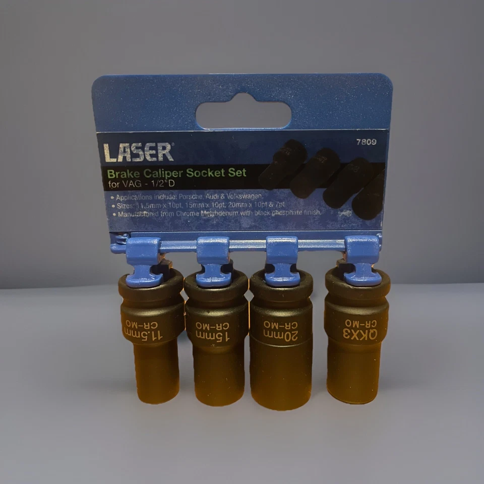 Laser Tools 7809 Brake Caliper Socket Set 1/2"D - for VAG - Image 2 of 3