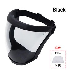 Full Face Shield Anti-Fog Safety Mask with Filters Oil Splash Dust Protective Vi