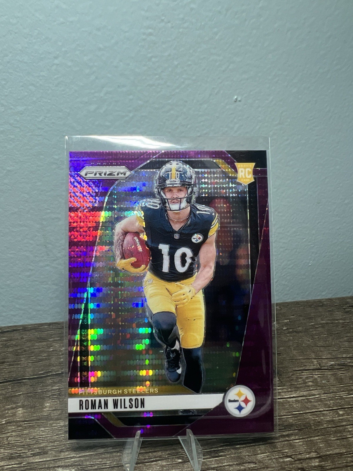 2024 Panini Prizm - Rookies Roman Wilson #384 Purple Pulsar Prizm (RC)