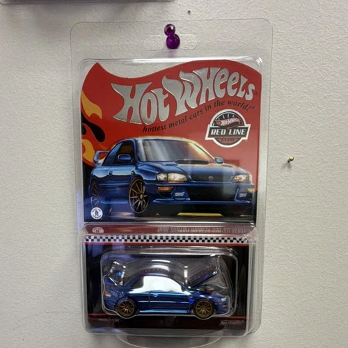 Hot Wheels Red Line Club 1:64 Subaru Impreza 22B-STi Diecast Car Blue 1998