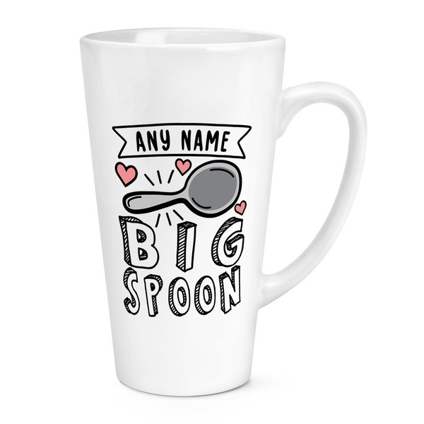 Personalisiert Groß LöFfel 483Ml Latte Becher Tasse Valentinstag Freund Ehemann-image