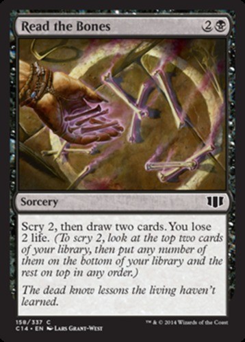 MTG magic cards 1x Read the Bones Commander 2014 NM-Mint, English