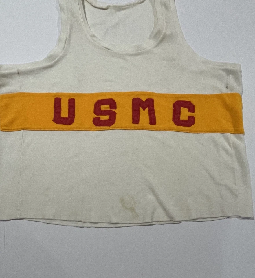 Camiseta sin mangas USMC vintage años 50 años 60 verdadera vintage Foto 3 de 4