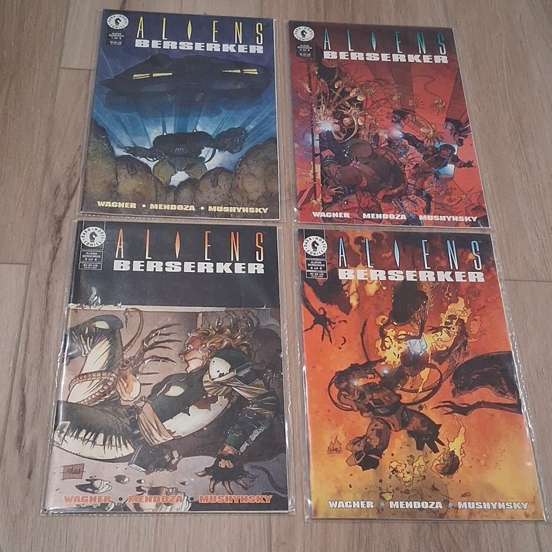 Dark Horse Aliens: Berserker Comic Book Lot 1997 John Wagner Alien Superman