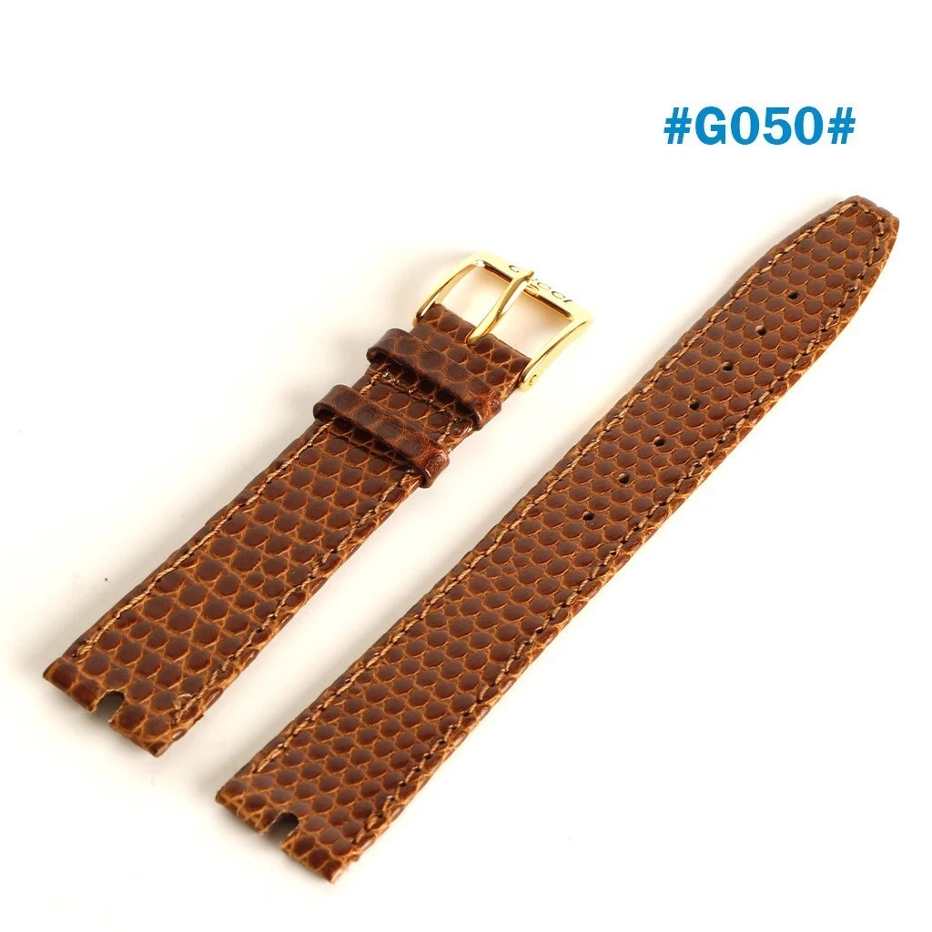 Gucci Bracelet en cuir MARRON 16mm, avec boucle Gucci originale de 4mm. #G050